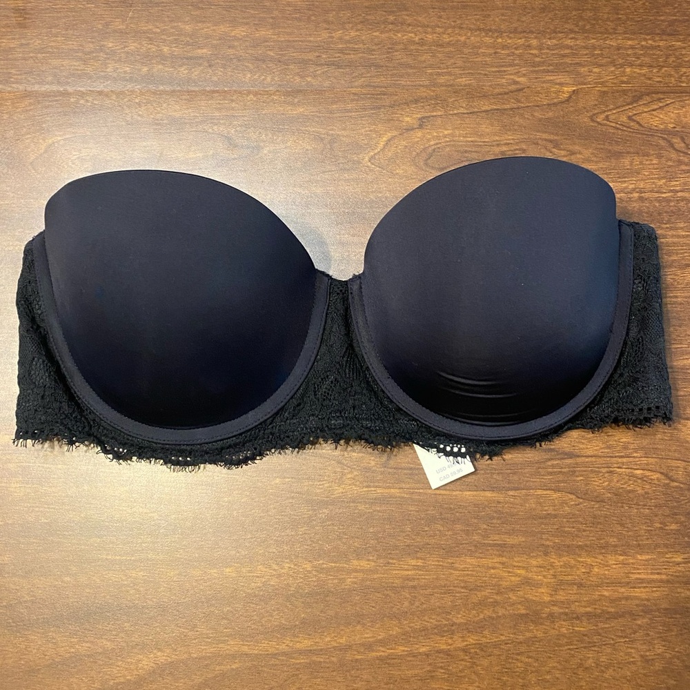 Aerie Show Off Lace Strapless Push Up Bra